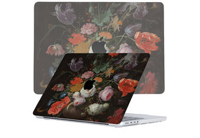 Lunso MacBook Pro 14 inch (2021-2026) cover hoes - case - Stilleven met Bloemen