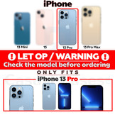 iPhone 13 Pro lederen afneembare 2-in-1 bookcase hoes - Zwart