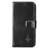 iPhone 13 Pro lederen afneembare 2-in-1 bookcase hoes - Zwart
