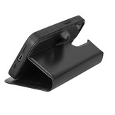 iPhone 13 Pro lederen afneembare 2-in-1 bookcase hoes - Zwart