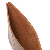 13 inch Marbella lederen laptop sleeve hoes Cognac