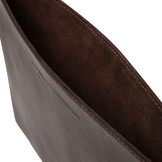 13 inch Marbella lederen laptop sleeve hoes Bruin