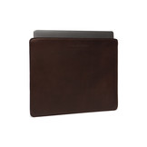 13 inch Marbella lederen laptop sleeve hoes Bruin