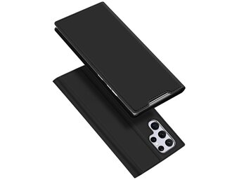 Dux Ducis - Slim bookcase hoes - Samsung Galaxy S22 Ultra - Zwart