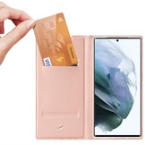 Samsung Galaxy S22 Ultra Slim bookcase hoes Rose Goud
