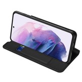 Samsung Galaxy S22 Slim bookcase hoes Zwart