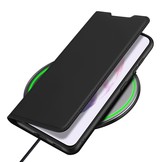 Samsung Galaxy S22 Slim bookcase hoes Zwart