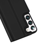 Samsung Galaxy S22 Slim bookcase hoes Zwart