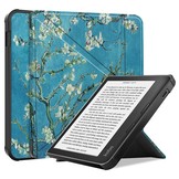 Kobo Libra 2 (7 inch) Origami Sleepcover hoes Van Gogh Amandelbloesem