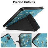 Kobo Libra 2 (7 inch) Origami Sleepcover hoes Van Gogh Amandelbloesem