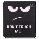 Kobo Libra 2 (7 inch) Origami Sleepcover hoes Don't Touch