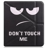 Kobo Libra 2 (7 inch) Origami Sleepcover hoes Don't Touch