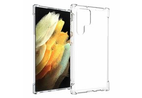 Lunso - Softcase hoes - Samsung Galaxy S22 Ultra - Transparant