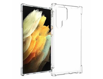 Lunso - Softcase hoes - Samsung Galaxy S22 Ultra - Transparant