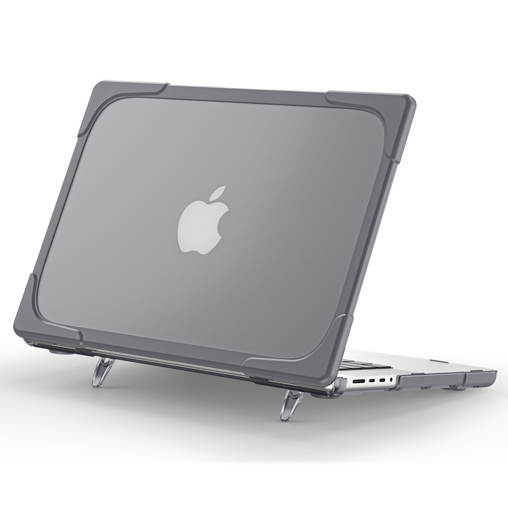 MacBook Pro 14 inch (2021) Armor cover beschermhoes met pootjes Grijs