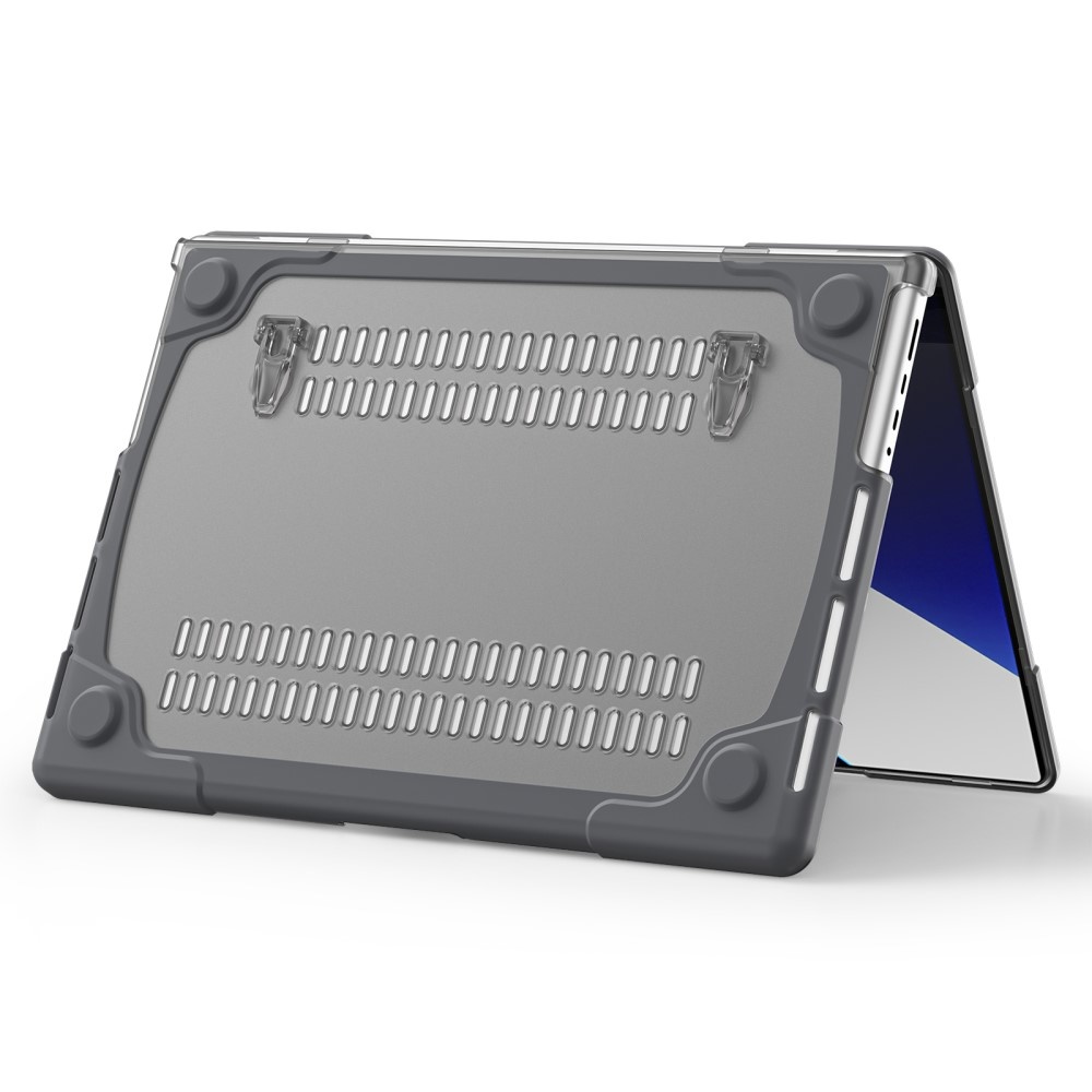 MacBook Pro 14 inch (2021) Armor cover beschermhoes met pootjes Grijs