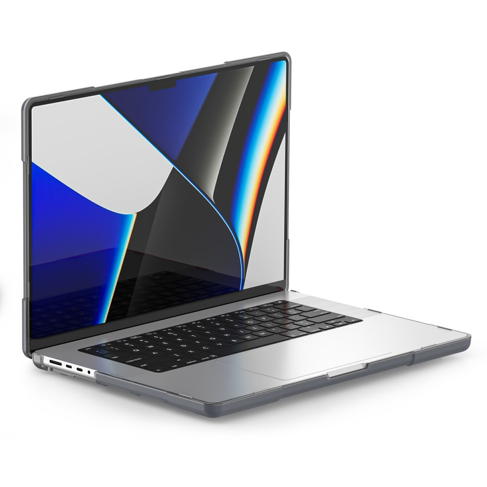 MacBook Pro 14 inch (2021-2026) Armor cover beschermhoes met pootjes Grijs