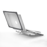 MacBook Pro 14 inch (2021-2023) Armor cover beschermhoes met pootjes Grijs
