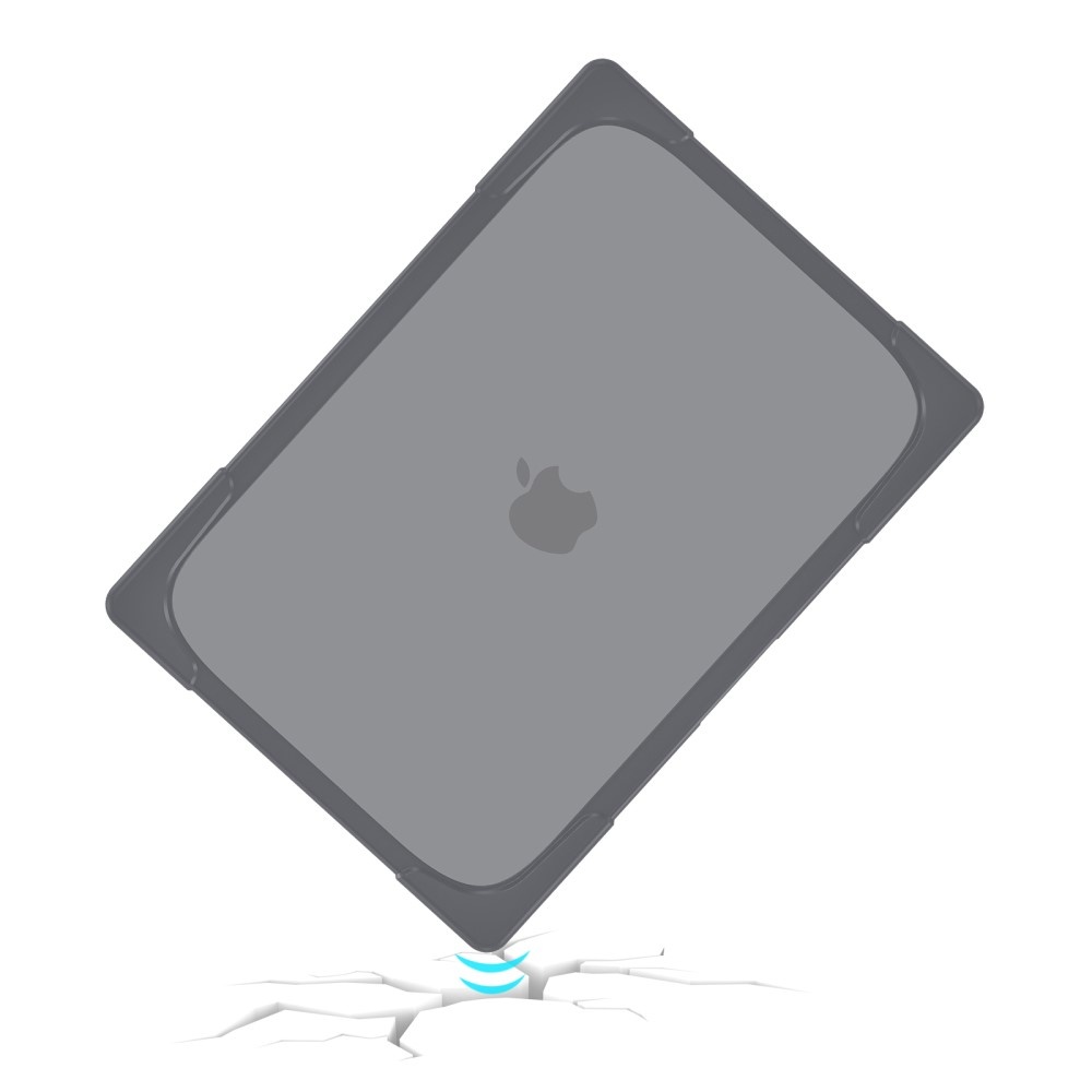 MacBook Pro 14 inch (2021) Armor cover beschermhoes met pootjes Grijs