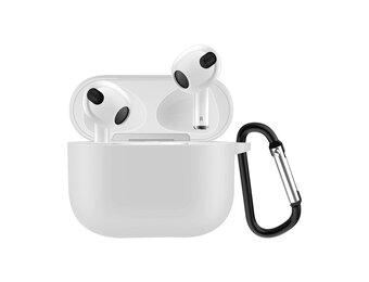 Lunso - Softcase cover hoes - AirPods 3 - Wit