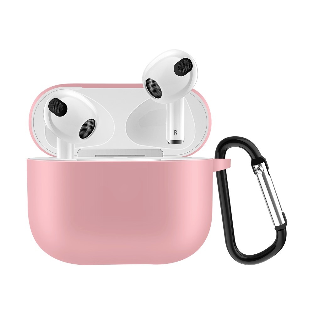 Lunso - Softcase cover hoes - AirPods 3 - Lichtroze
