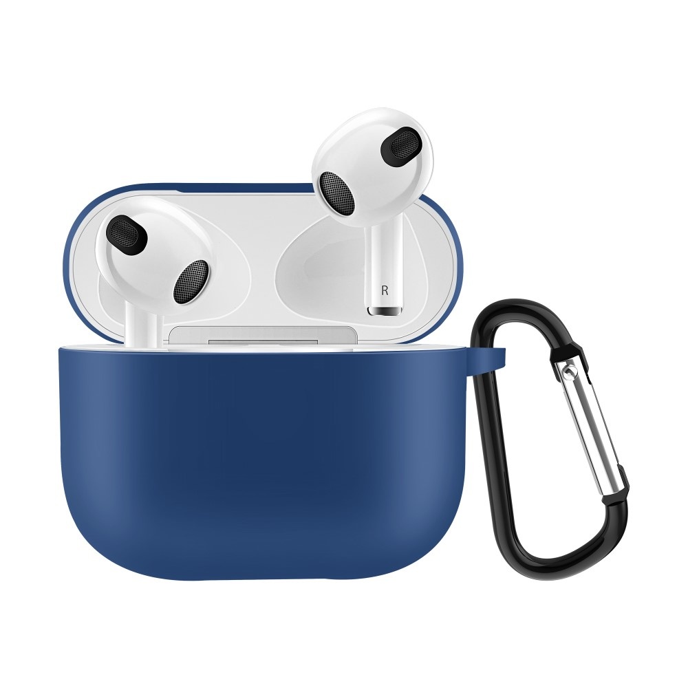 Lunso - Softcase cover hoes - AirPods 3 - Blauw