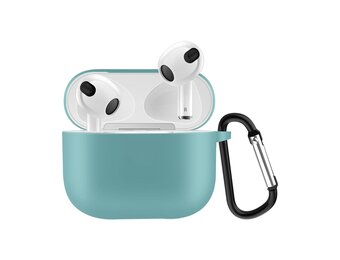Lunso - Softcase cover hoes - AirPods 3 - Lichtgroen
