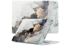 Lunso MacBook Pro 14 inch (2021-2024) cover hoes - case - Marble Magnus