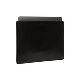 15 inch Miami lederen laptop sleeve hoes Zwart