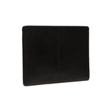 15 inch Miami lederen laptop sleeve hoes Zwart