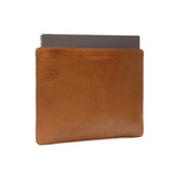 15 inch Miami lederen laptop sleeve hoes Cognac