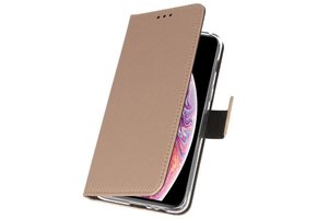 Bookwallet hoes - iPhone XS Max - Goud
