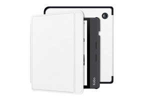 Lunso Kobo Libra H20 hoes (7 inch) - sleepcover - Wit