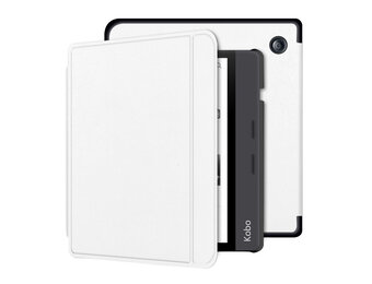 Lunso Kobo Libra H20 hoes (7 inch) - sleepcover - Wit