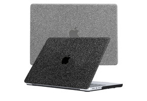 Lunso MacBook Pro 14 inch (2021-2026) cover hoes - case - Glitter Zwart