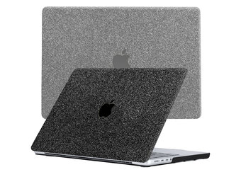 Lunso MacBook Pro 14 inch (2021-2023) cover hoes - case - Glitter Zwart
