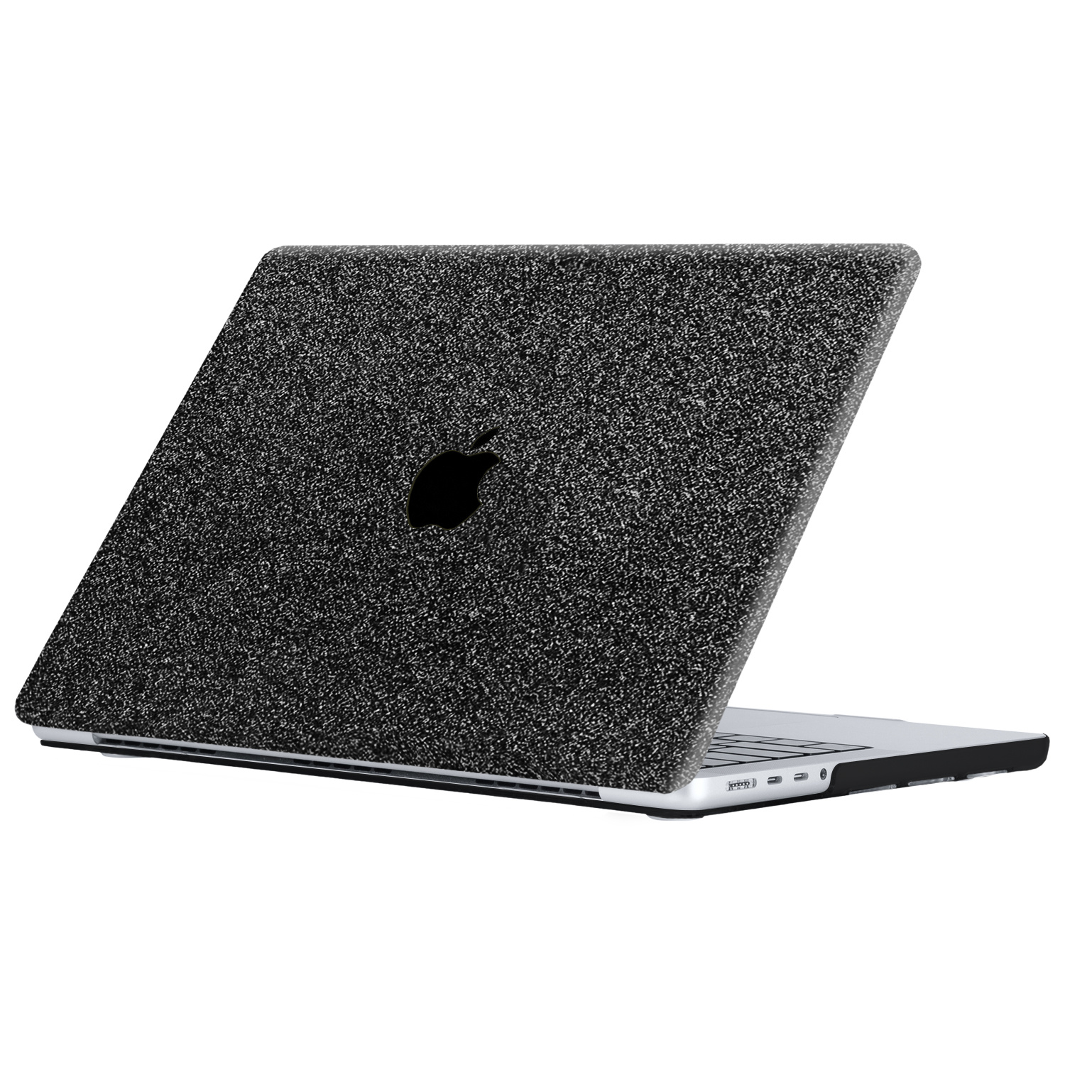 MacBook Pro 14 inch (2021-2026) cover beschermhoes Glitter Zwart