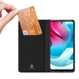 Motorola Moto G60S Slim bookcase hoes Zwart