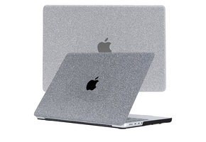 Lunso MacBook Pro 14 inch (2021-2023) cover hoes - case - Glitter Zilver
