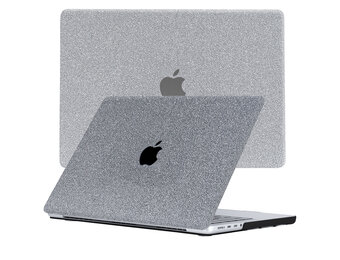 Lunso MacBook Pro 14 inch (2021-2023) cover hoes - case - Glitter Zilver