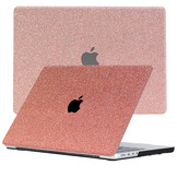 MacBook Pro 14 inch (2021-2023) cover beschermhoes Glitter Rose Goud