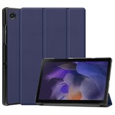 Samsung Galaxy Tab A8 (2021) 3-Vouw sleepcover hoes Donkerblauw