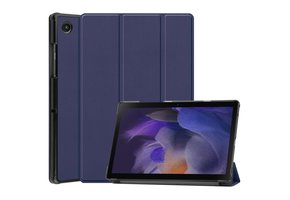 3-Vouw sleepcover hoes - Samsung Galaxy Tab A8 (2021) - Donkerblauw