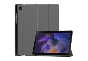 3-Vouw sleepcover hoes - Samsung Galaxy Tab A8 (2021) - Grijs