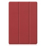 Samsung Galaxy Tab A8 (2021) 3-Vouw sleepcover hoes Donkerrood