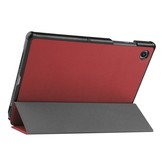 Samsung Galaxy Tab A8 (2021) 3-Vouw sleepcover hoes Donkerrood