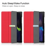 Samsung Galaxy Tab A8 (2021) 3-Vouw sleepcover hoes Rood