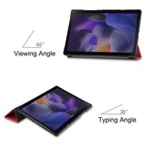 Samsung Galaxy Tab A8 (2021) 3-Vouw sleepcover hoes Rood