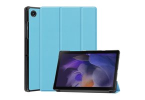 3-Vouw sleepcover hoes - Samsung Galaxy Tab A8 (2021) - Lichtblauw