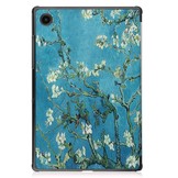 Samsung Galaxy Tab A8 (2021) 3-Vouw sleepcover hoes Van Gogh Amandelbloesem